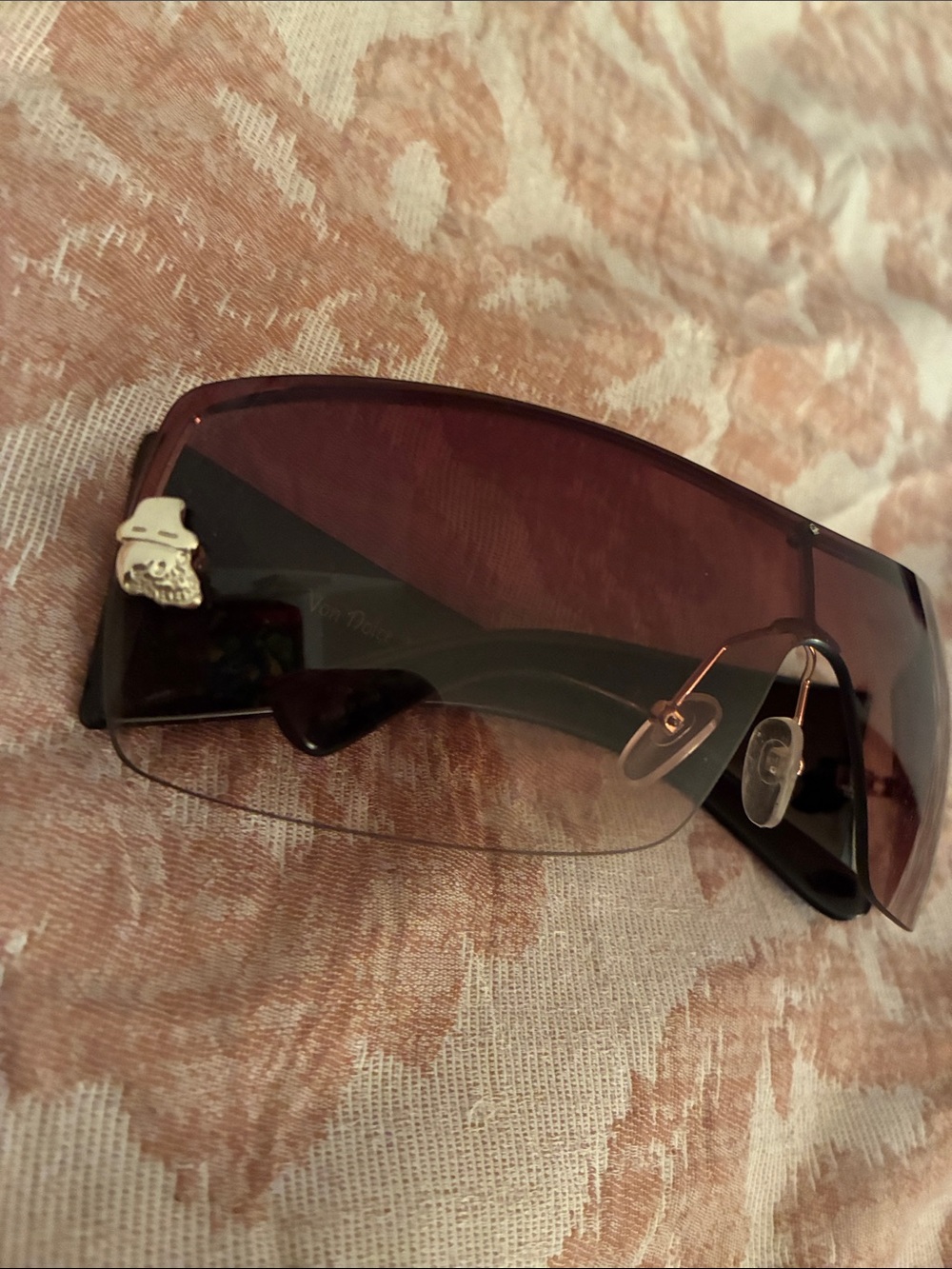 Ed Hardy Look Von Dolce Oversized Shield Sunglasses NWOT - Picture 4 of 7
